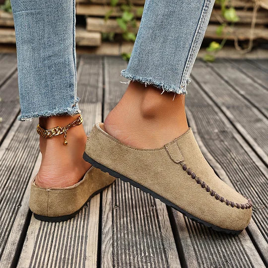 Darcie – Vintage ortopedické kožené muly
