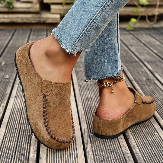 Darcie – Vintage ortopedické kožené muly