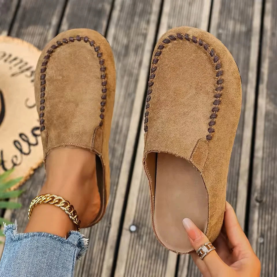 Darcie – Vintage ortopedické kožené muly