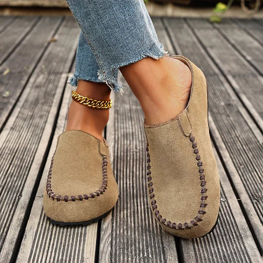 Darcie – Vintage ortopedické kožené muly