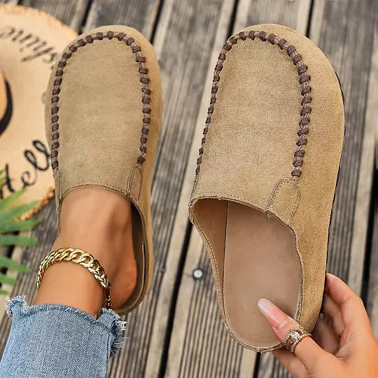 Darcie – Vintage ortopedické kožené muly