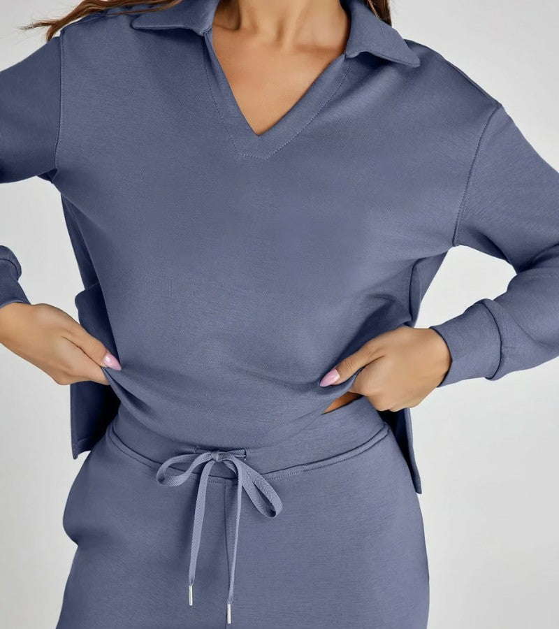 Livia | Dvoudílný komplet s kalhotami do zvonu