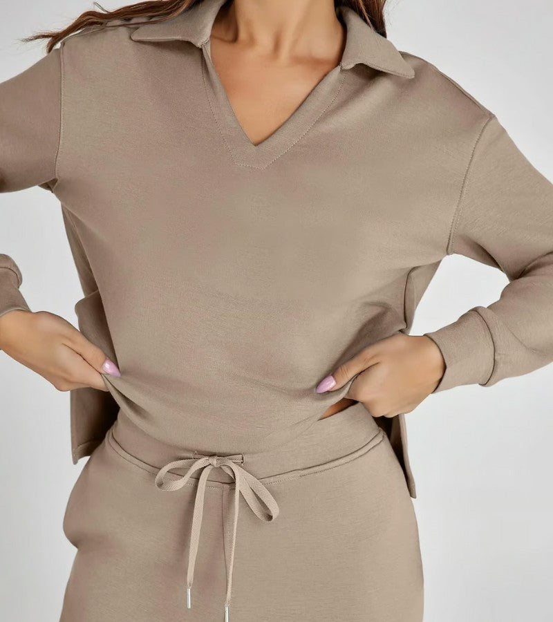 Livia | Dvoudílný komplet s kalhotami do zvonu