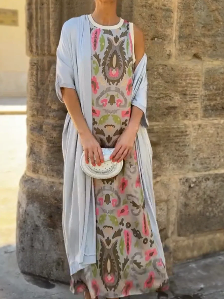 Delly - Boho Chic Dvoudílné Šaty