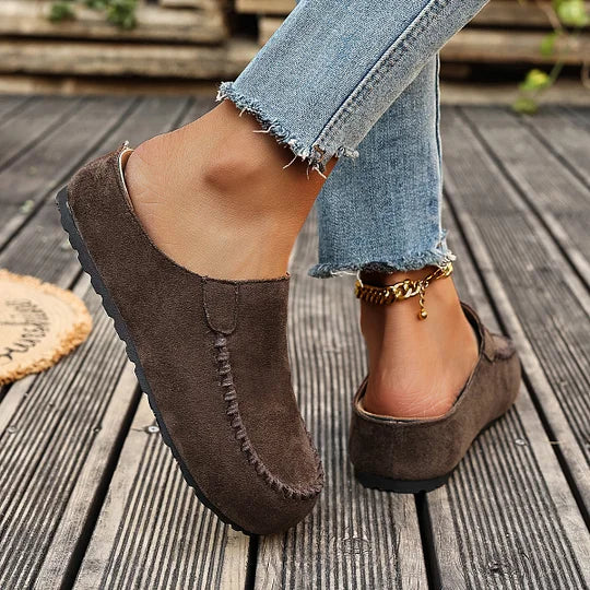 Darcie – Vintage ortopedické kožené muly