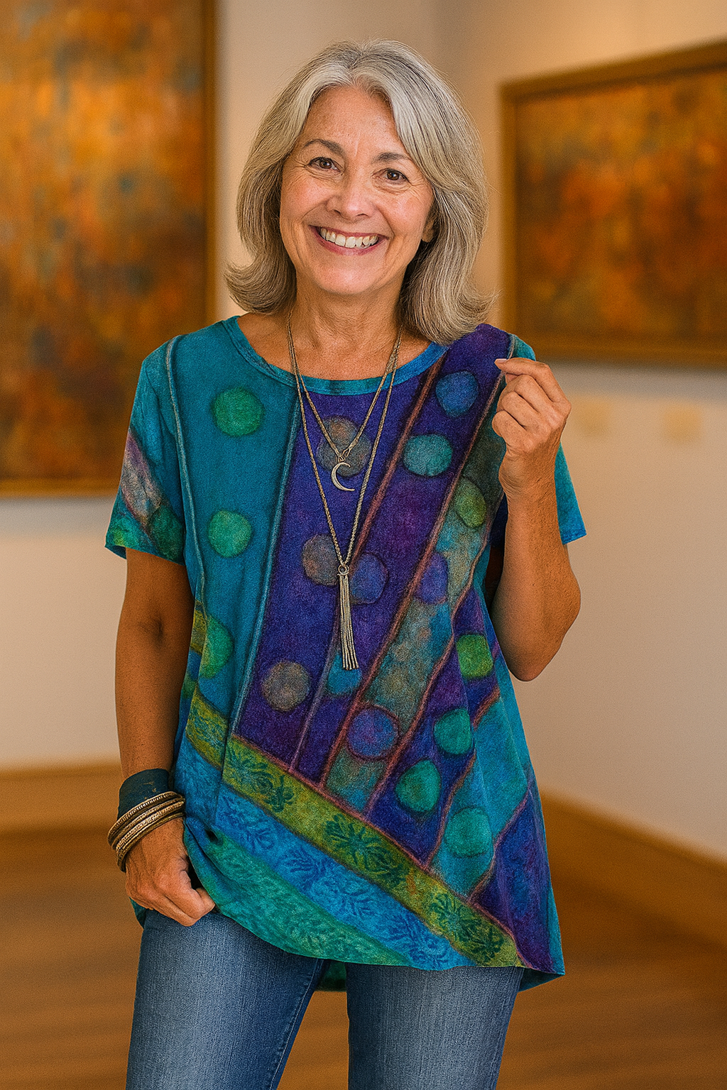 Calla | Umělecký top – Plynule padne, krásně lichotí