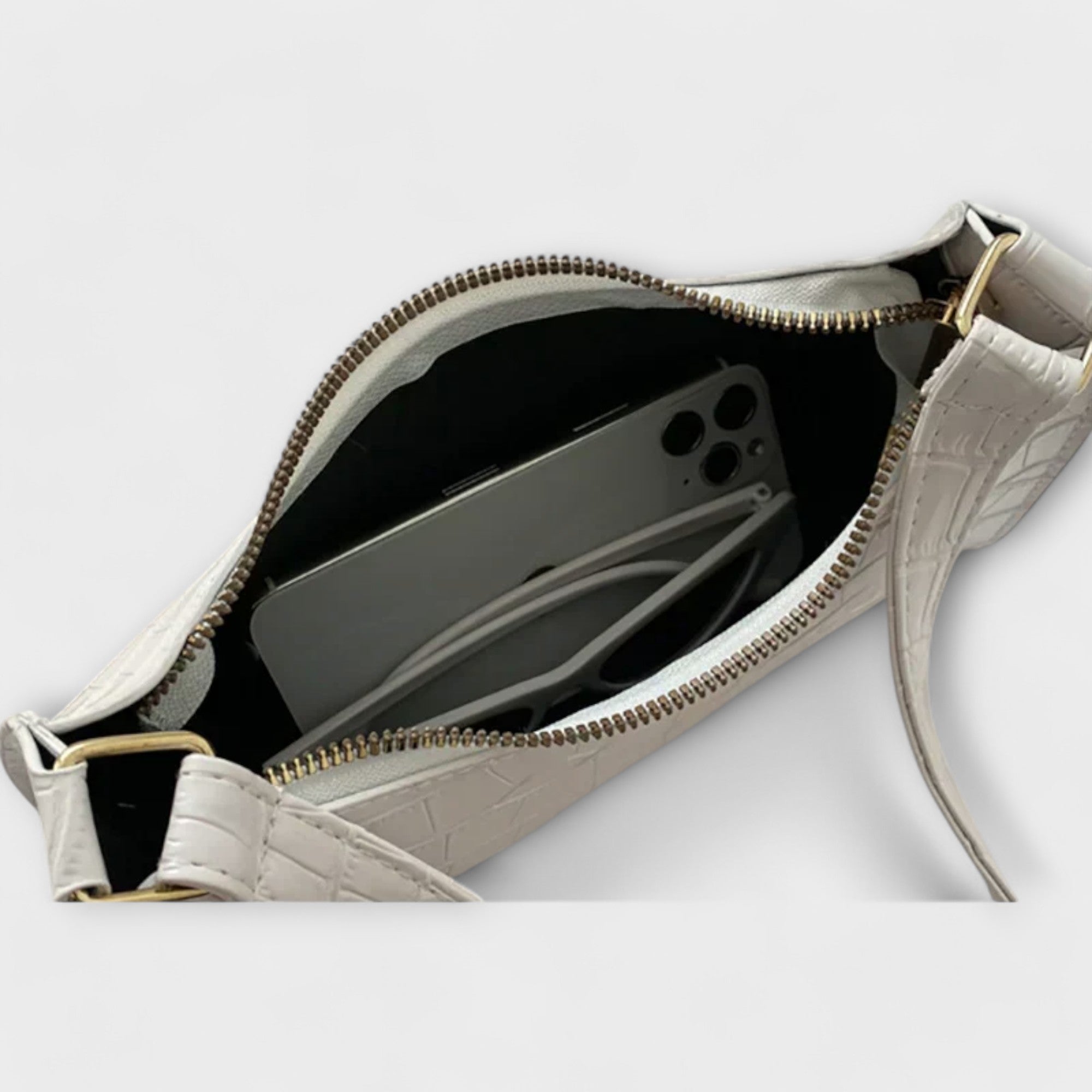 Valerie | Lesklá kožená taška přes rameno