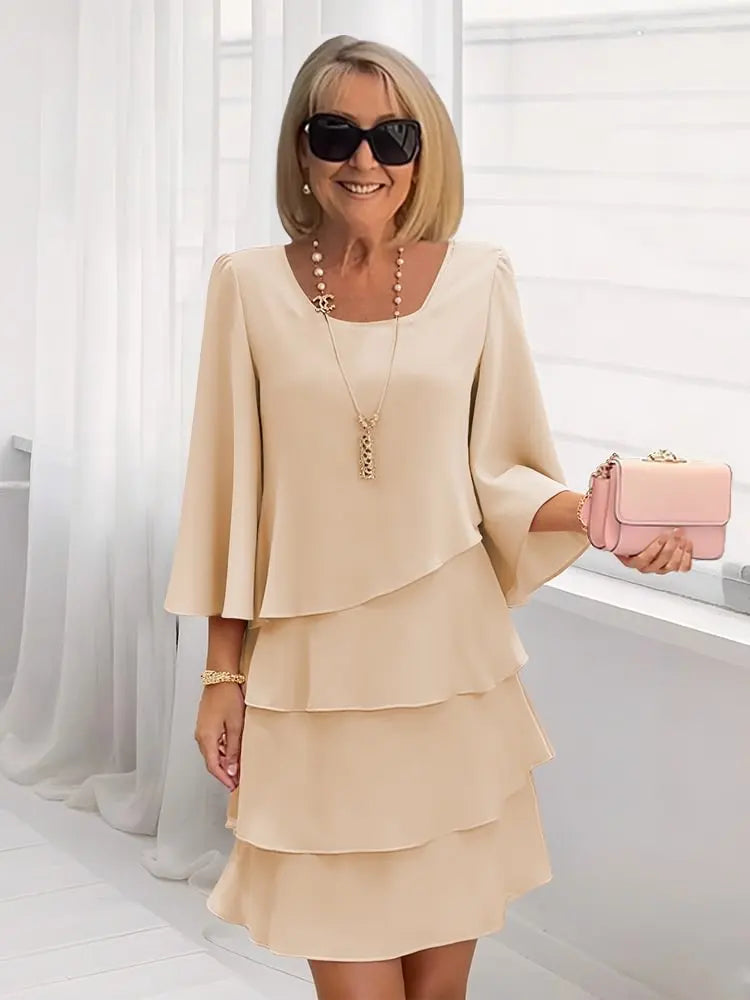 Catherine | Elegantní pohodlné šaty s volánky