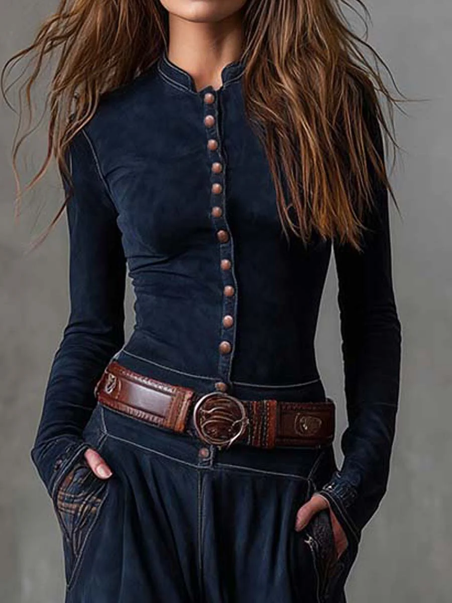 Helena | Semišové maxi šaty s páskem