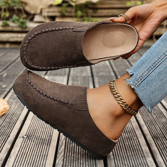 Darcie – Vintage ortopedické kožené muly