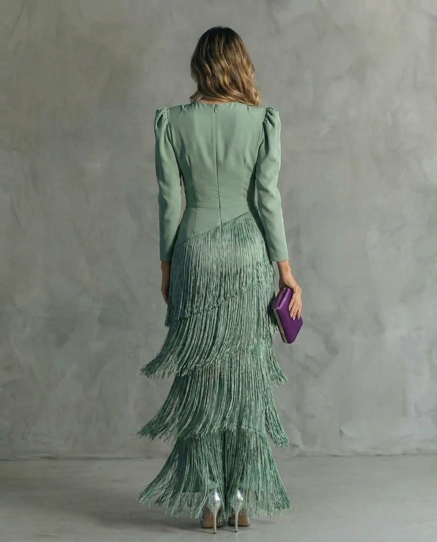 Clara™ | Elegantní midi šaty s třásněmi