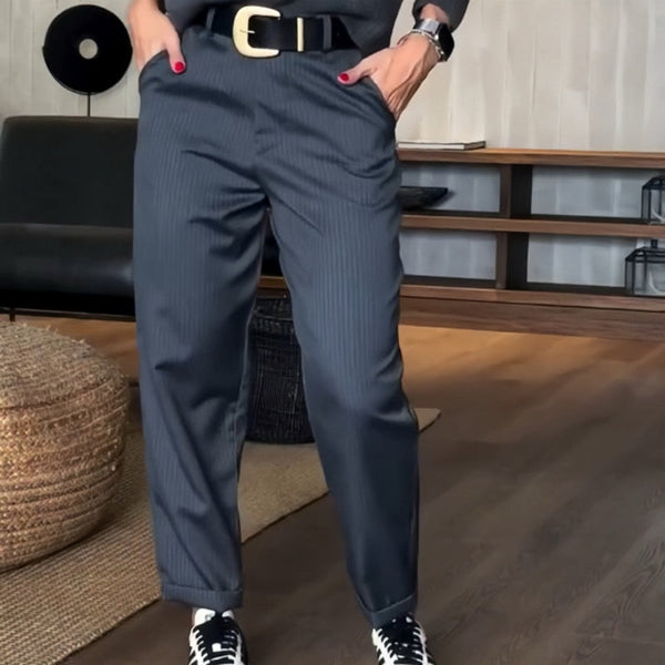 MATHILDA | Elegantní kalhoty s pruhy, které lichotí postavě