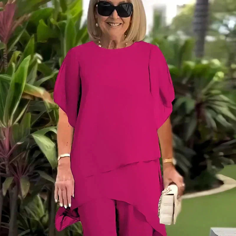 Noretta - Sada kalhot s širokými nohavicemi