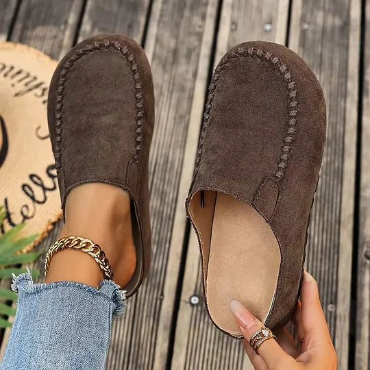 Darcie – Vintage ortopedické kožené muly