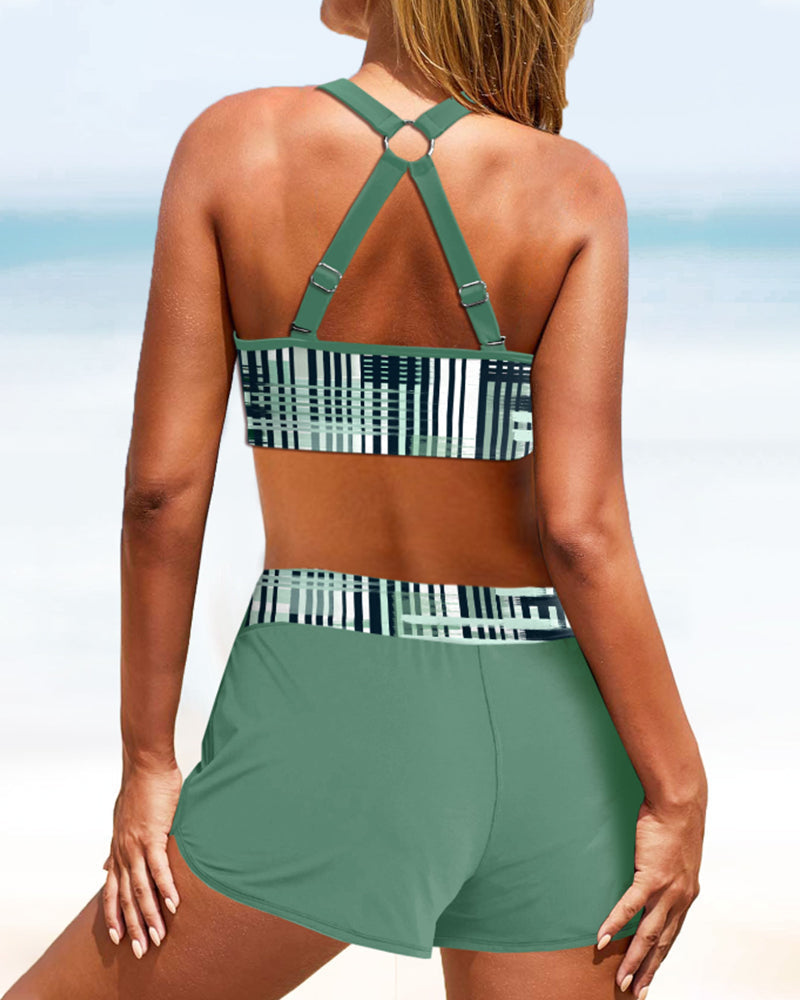 Janette - Bikini Ribbet a vysokým pasem