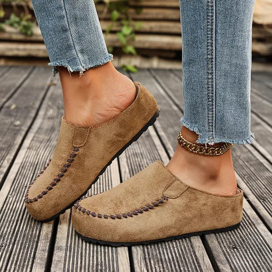 Darcie – Vintage ortopedické kožené muly