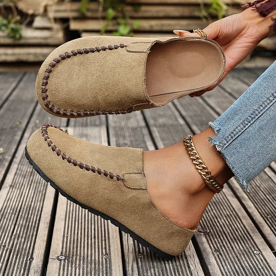 Darcie – Vintage ortopedické kožené muly