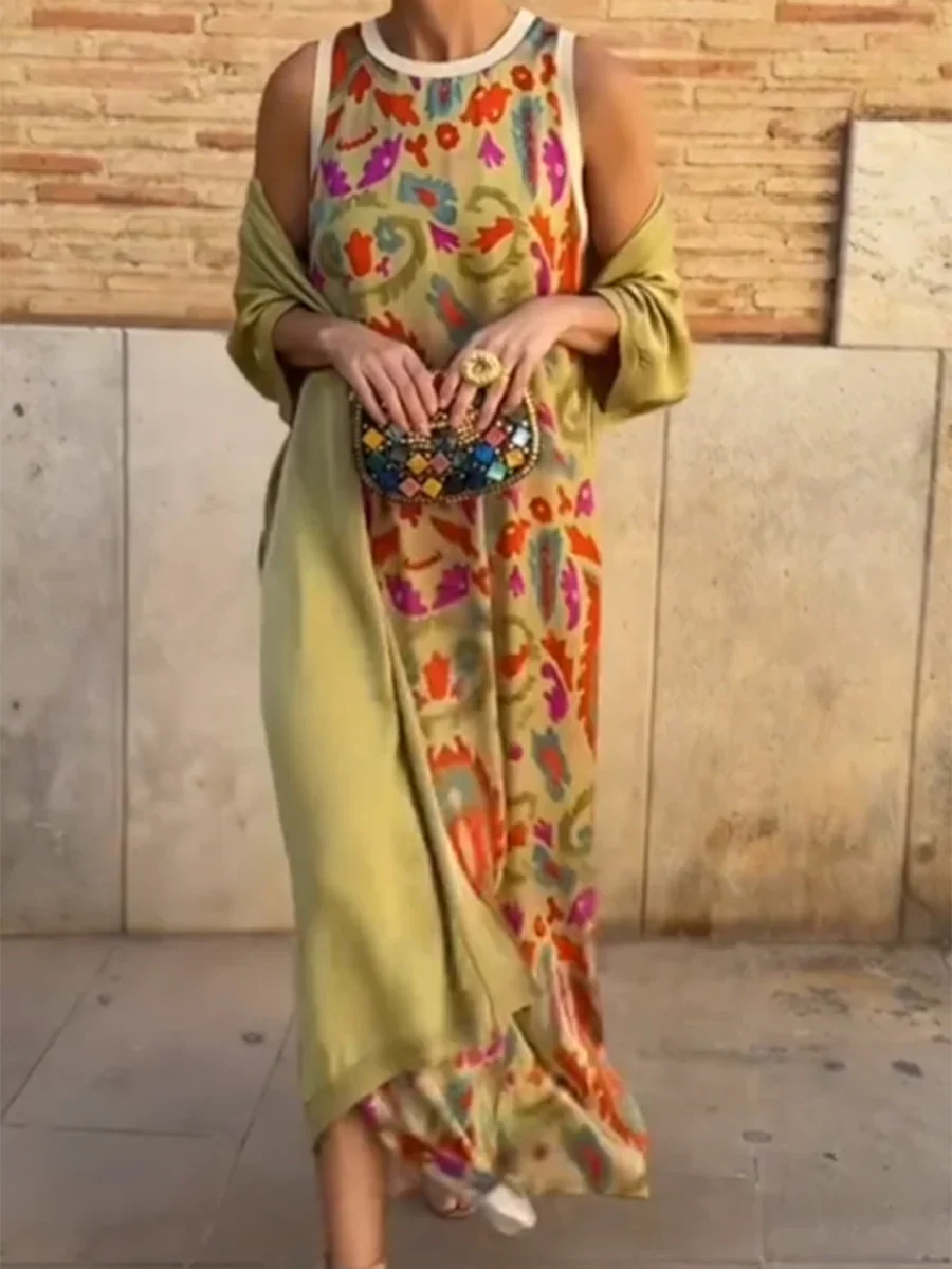 Delly - Boho Chic Dvoudílné Šaty