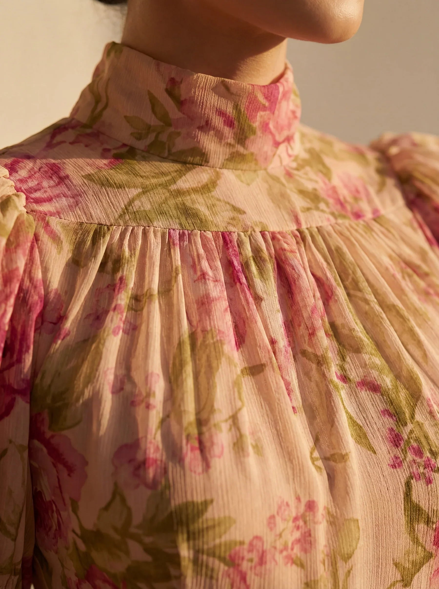 Rosario | Dlouhé květinové šaty z chiffon
