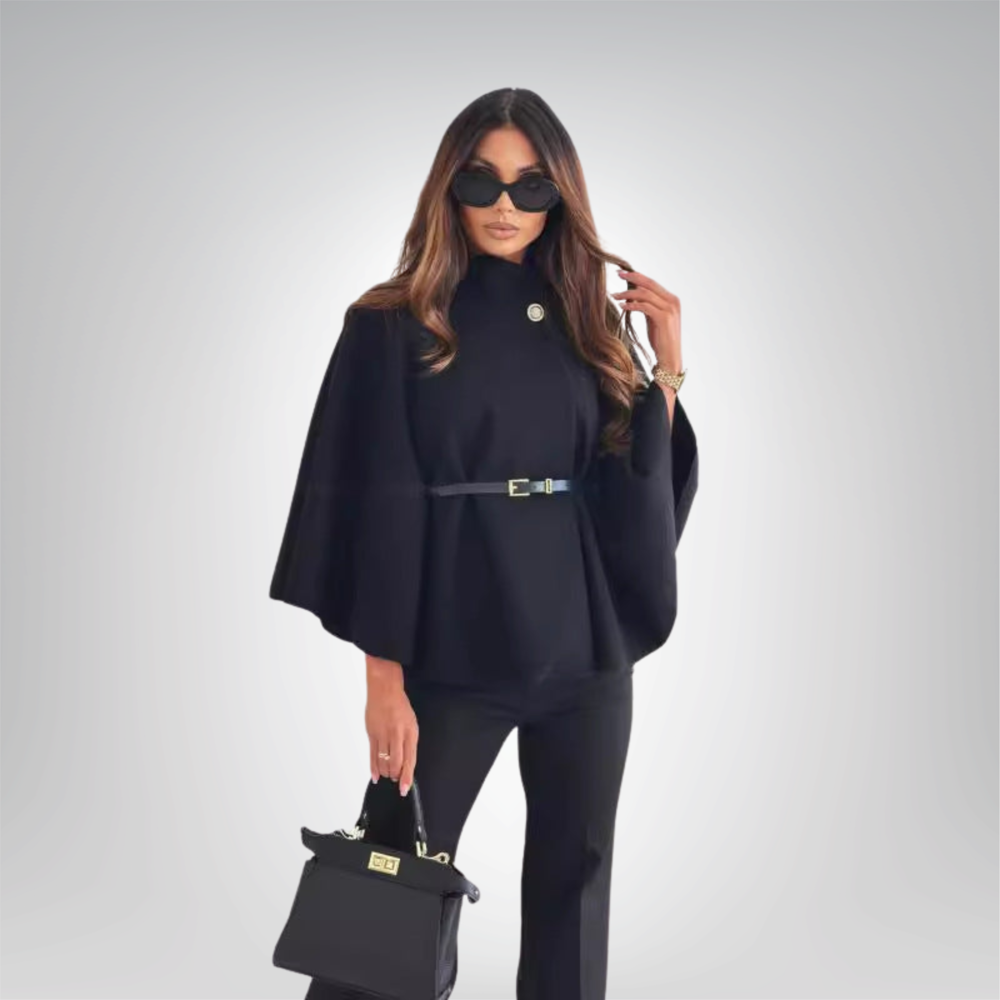 Růžena - Stylová motýlí bunda s páskem