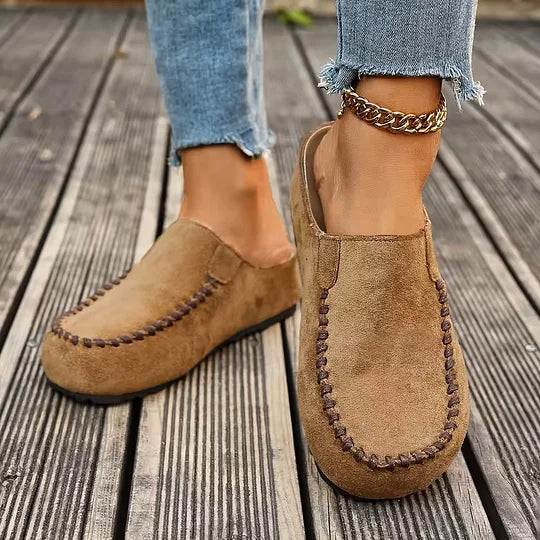 Darcie – Vintage ortopedické kožené muly