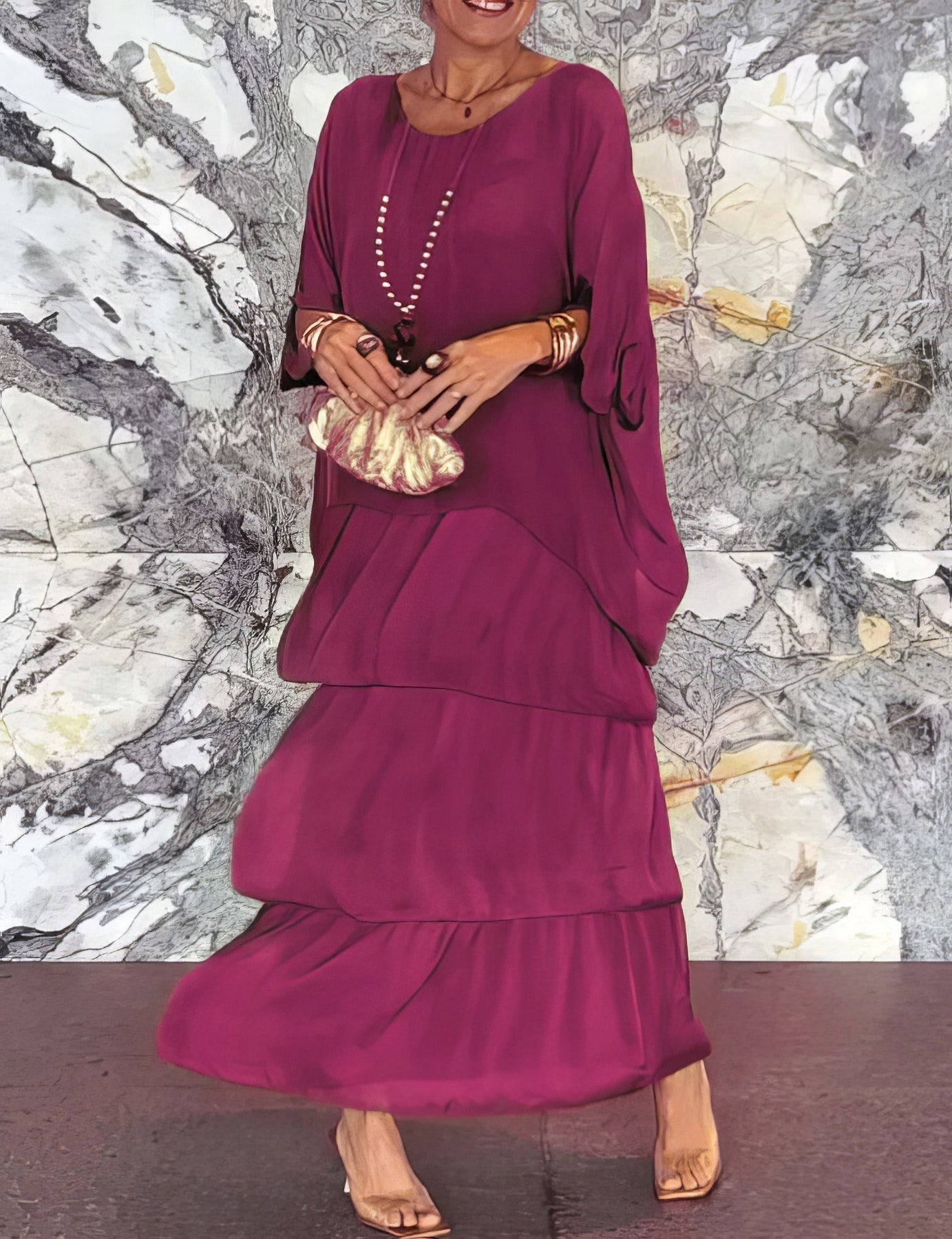 Caroline | Elegantní Maxi Šaty Pohodlné pro Všechny Příležitosti